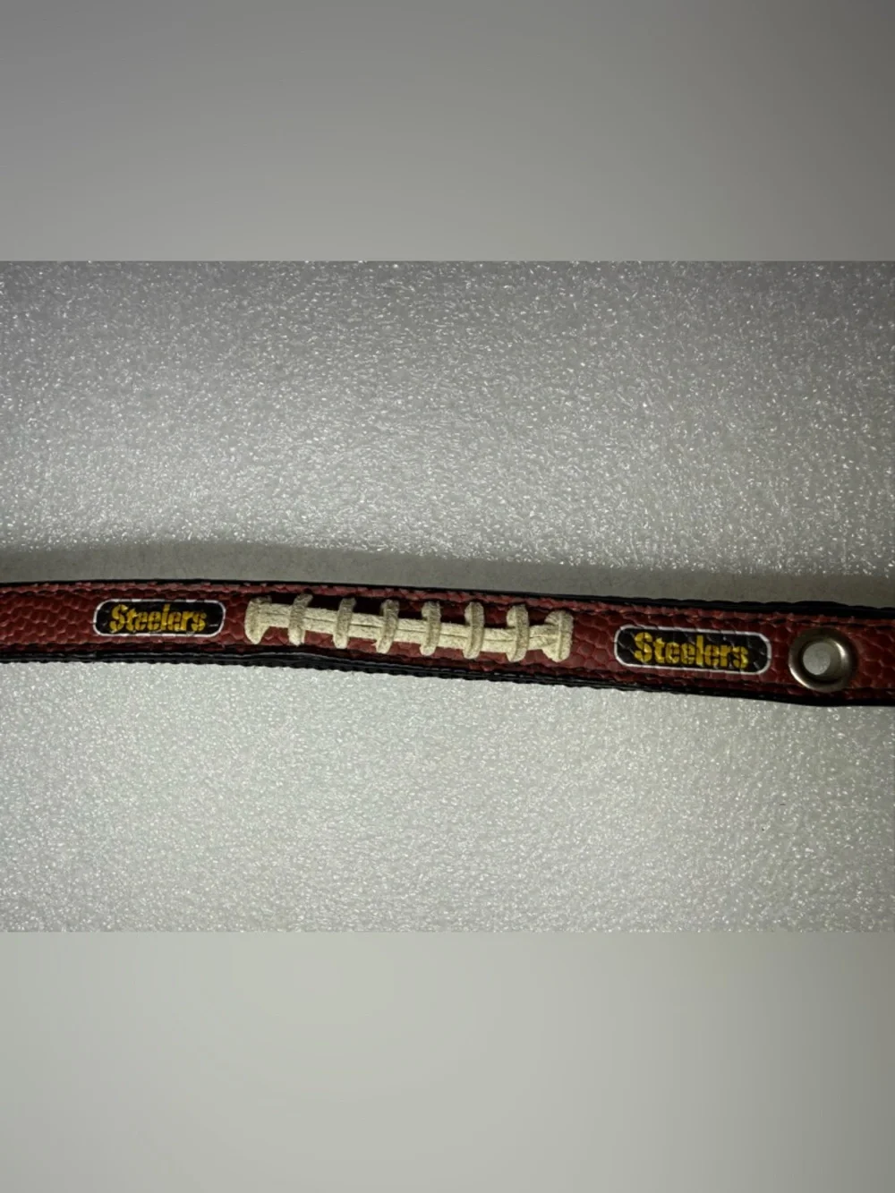 NFL Pittsburgh Steelers Football Leather Pet Collar - Size Small (NWT)